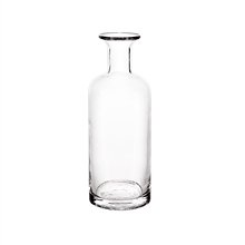 圆形细颈柱状玻璃花瓶