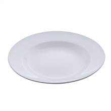 圆形白瓷沙拉盘